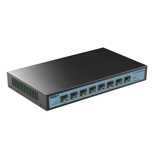 Sodola 8 Port 10G Web Managed Switch,8X10G SFP+ Ports, Link Aggregation/QoS/VLAN/IGMP, Wall Mounted Fanless 10Gb Multi-gig Network Switch