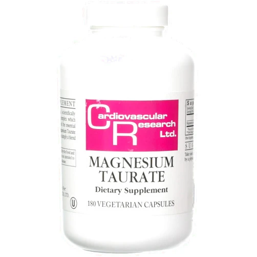 Ecological Formulas Cardiovascular Research Ecological Formulas Magnesium Taurate Capsule, 125 mg, 180 Count (EFMGT180)