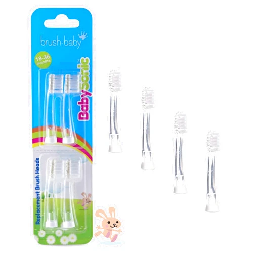 Brush-Baby BabySonic Replacement Heads (18-36 Month (Pack of 4))