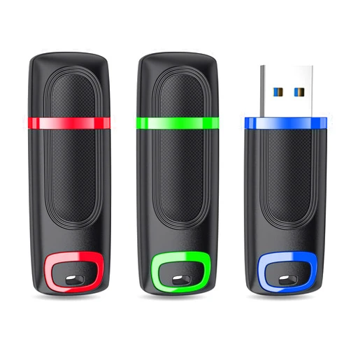 RAOYI 3 Pack 128GB Flash Drive, USB 3.0 High Speed Memory Stick Thumb Drive Jump Drive Zip Drive for Data Storage and Backup (Green,Red,Blue)