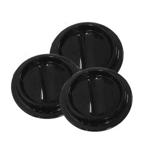 Jansen Lucite Piano Caster Cups, Black, Set of 3 for Grand Pianos - Virtually Indestructible