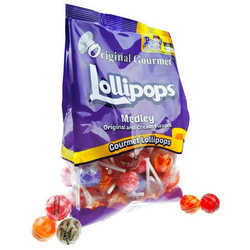 Original Gourmet Lollipops, Medley of Mini Lollipops, 50 Count (Pack of 6)