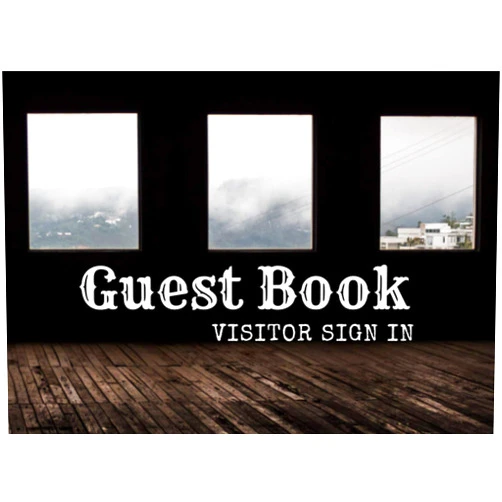 K.Smile Design Guest Book Visitor Sign In: A smart and simple Guestbook Black-brown tones. look attractive, suitable for many occasions.(120 Pages.)