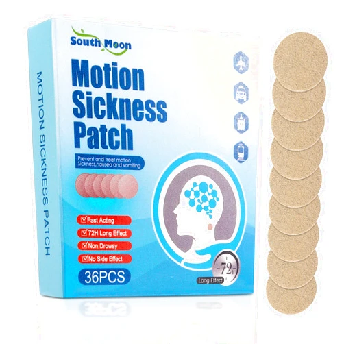 Seazoon Motion Sickness Patches, 36 Pcs Sea Sickness Patch Relieve Vomiting Nausea, Sea Sickness Patches for Cruise, Car, Ships, Airplanes Relieve Vertigo Resulted JJ11-36Pcs