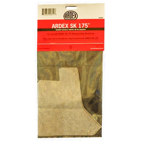 ARDEX SK-175 Polyethylene Preformed Waterproofing Membrane Seamless Outside Corners 2 Pcs Pack