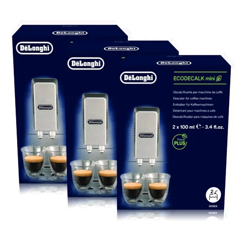 De'Longhi Eco Decalk Natural Coffee Machine Descaler (Pack of 6 x 100ml)