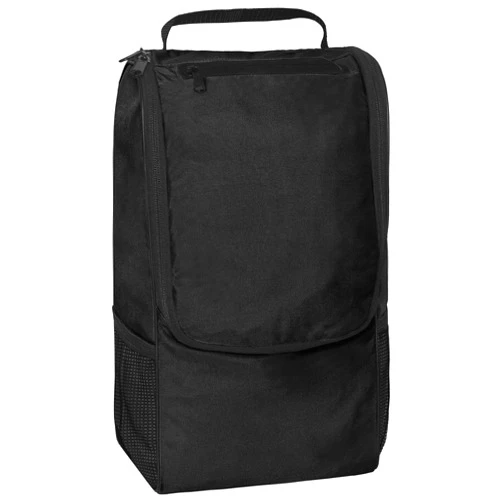 NORTH SKIN Travel Shoe Bag with Zipper Pocket Water Resistant Golf Sports Boot Bag Carry Strap Handle (Golf Shoe Bag, Black)