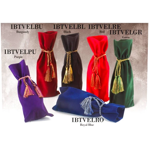 Joann Marie Designs Joann Marrie Designs IBTVELPU Velvety Wine Bag - Purple