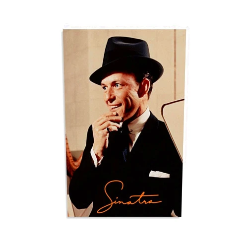 Mteyuce Frank Sinatra Poster Canvas Wall Art for Living Room Bedroom Office Home Decor Aesthetic Gift 12x18inch(30x45cm), Unframe-style