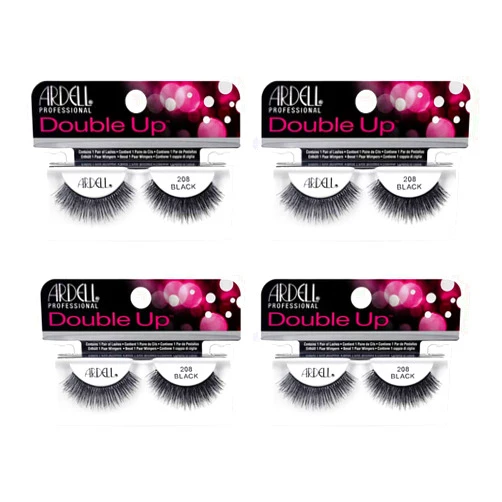 Ardell False Eyelashes Double Up 208 Black (4 Pack)