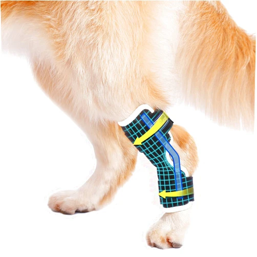 LufeLux Dog Leg Braces for Back Leg with Three Metal Spring Inserts, Dog Hock Joint Brace for Hind Leg, Hock Splint for Dogs with Fractures, Sprains and Canine Arthritis (X-Large)