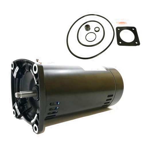 Puri Tech A.O. Smith SQ1072 3/4 HP, 3450 RPM, 1.65 Service Factor, 48Y Frame, Capacitor Start, ODP Enclosure, Square Flange Pool Motor