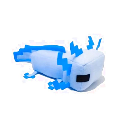 HQRYSH Axolot plush stuffed toy soft pillow, suitable for video game enthusiasts, children's birthday parties, Christmas holiday preferred gift (blue)