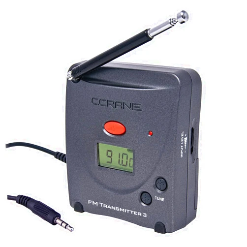 C.Crane Digital FM Transmitter 3 for Mobile Phone or Audio Device to Nearby FM Radio - for Churches, Gyms, Correctional Facilities