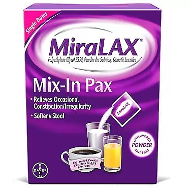 USA Miralax Miralax 1 Dose Powder Packets by USA