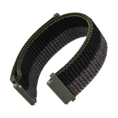 WOCCI Adjustable Nylon Sport Watch Bands with Hook and Loop Fastener, Quick Release Watch Straps for Men and Women, Band Width 16mm 18mm 19mm 20mm 21mm 22mm 24mm