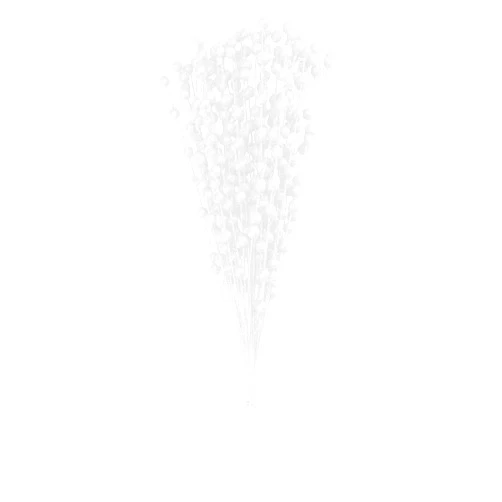 Lovee Tux 100Pcs Artificial Berry Branches,16Inch Winter Christmas Glitter Berry Twig Stems,Simulation DIY Floral Vase Arrangements Berry Picks for Xmas Home Office Decor,White