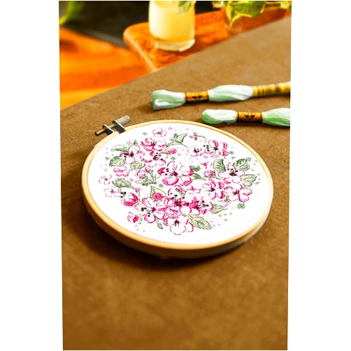 DMC Cherry Blossom - Medium Cross Stitch Kit