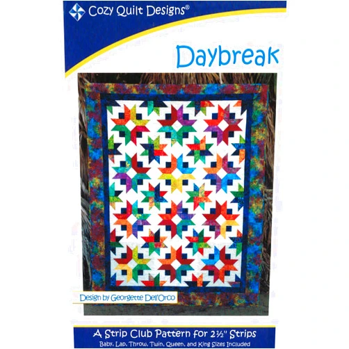 Cozy Quilt Designs Daybreak Quilt Pattern, Jelly Roll 2.5