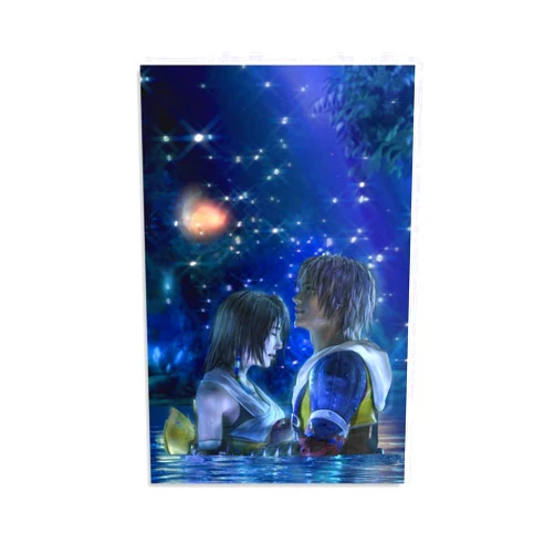 THAELY Final Fantasy X Tidus And Yuna Art Canvas Painting Canvas Painting Posters And Prints Wall Art Pictu Canvas Painting Posters And Prints Wall Art Pictures for Living Room Bedroom Decor 12x18inch(30x45