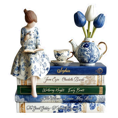 Generic Love Books - Personalized Book Custom Shaped Acrylic Plaque, Toile De Jouy Style Home Decoration, Gifts For Women, Friends, Teacher, Reading Lovers, Book Lovers