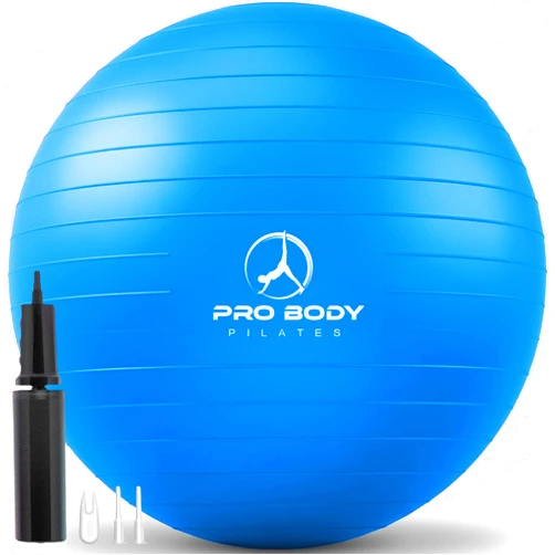 ProBody Pilates Exercise Ball - Multiple Sizes Gym Grade Balance Ball for Fitness, Yoga, Workout, Pregnancy & Physical Therapy