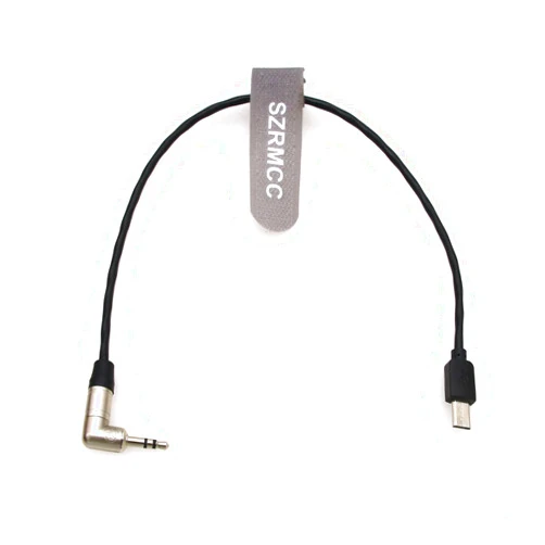 SZRMCC Tentacle Sync Micro-USB Timecode Cable Right Angle 3.5mm TRS for Sony FX3 FX30 A7S3 A1 Multi-Camera to Tentacle Original/SYNC E/Track E Units