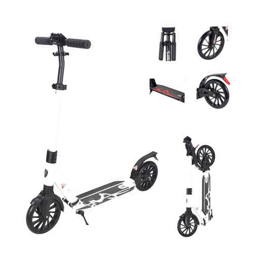 GLDDFDG Scooter for Kids Ages 6-12, Scooters for Teens 12 Years and Up, Scooter for Adults, Big Wheels,Rear Brake, Lightweight, Durable All-Aluminum Frame Scooter,for Riders Up to 220 Lbs