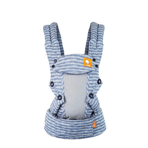 TULA Baby Tula Coast Explore Mesh Baby Carrier 7 – 45 lb, Adjustable Newborn to Toddler Carrier, Multiple Ergonomic Positions Front and Back, Breathable – Coast Beyond, Light Blue with Light Gray Mesh