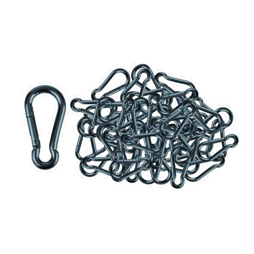 Branded Boards | 50 Pack and 100 Pack | Bulk Heavy Duty Carabiner Snap Clip Hooks |Black, Zinc and Stainless | Contractors, Gyms, Fitness Centers, Business, Industrial