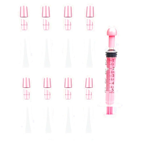 Uadbau 8PCS Empty Lip Gloss Tubes - 10ml Clear Lip Balm Tubes with 5ml Syringes - Refillable Squeeze Tubes for Lip Gloss - Mini Cosmetic Soft Tubes for DIY Lip Gloss and Travel Toiletries
