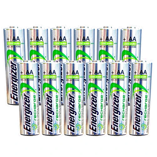 Energizer AA Rechargeable batteries NiMH 2300 mAh 1.2V NH15 - 12 Count