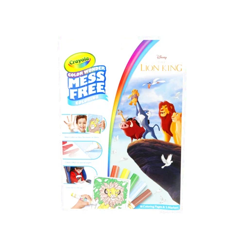 Crayola Lion King Pages & Markers Color Wonder Pad and Markers, Multicolor