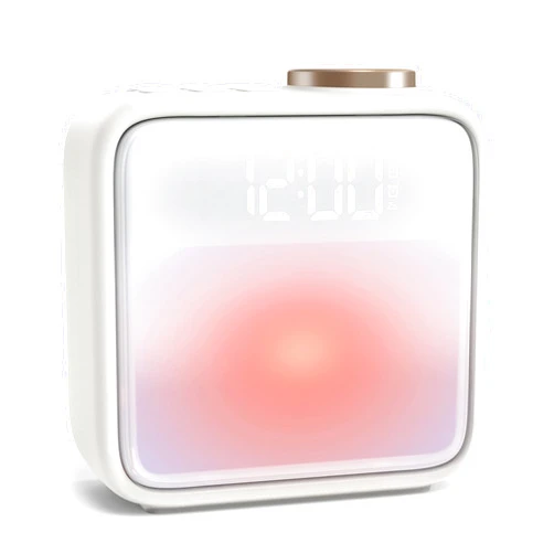 AIRIVO Alarm Clock Night Lights, Built-in Battery Alarm Clock for Bedrooms, 6 Scenes & White Noise Sync, Dual Alarms & Snooze, for Heavy Sleepers, Gifts for Kids Teens