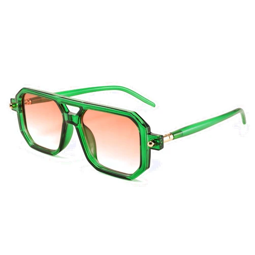 FEISEDY Vintage Square 70s Flat Aviator Sunglasses Women Men Classic Retro Stylish Frame UV400 Sunglasses B2622