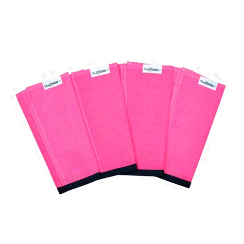 SHOOFLY Horse Leggins, Patented Loose Fitting Boots, Reduce Stomping, Stress & Fatigue, Breathable Plastic Mesh (Pink/Yearling)