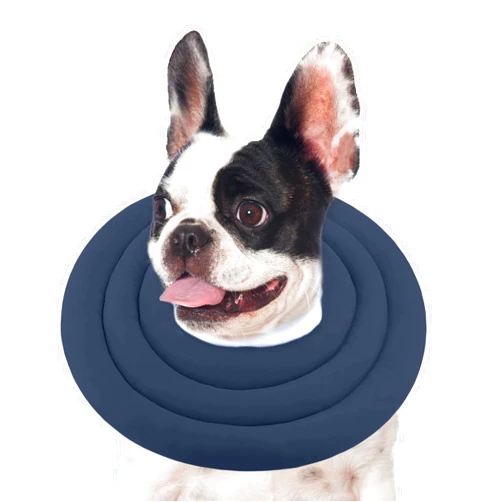 GoGoPaw Soft Dog Cones for Small Medium Dogs and Cats, Adjustable Dog Donut Collar Water Proof Dog Cone Alternative After Surgery, Pet Recovery Collar for Large Dogs to Stop Licking(Grey，XL-10)
