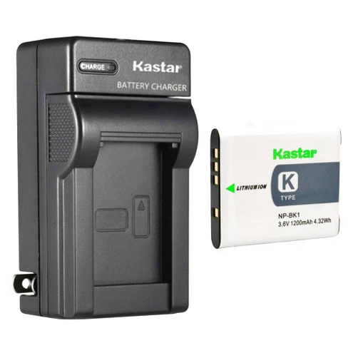Kastar 1-Pack Battery and AC Wall Charger Replacement for Sony NP-BK1 NP-FK1 Battery, Sony BC-CSK Charger, Sony Cyber-Shot DSC-W180, Cyber-Shot DSC-W190, Cyber-Shot DSC-W370 Cameras