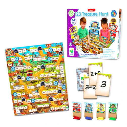 The Learning Journey - Play It! 123 Treasure Hunt - Treasure Hunt Game for Kids - Toddler Games & Gifts for Boys & Girls Ages 3 Years and Up - Award Winning Games