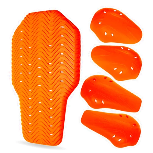 VNFOX Motorcycle Jacket Protective Armor, High-grade Impact-resistant Level 1-2 CE PU Armor Pads (5PC ALL PU)