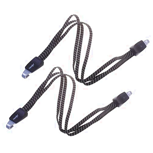 Cosmos 3 in 1 Bungee Cord Elastic Motorcycle Bike Luggage Fixed Strap Rope, 2 Pcs Straps with 1 Pc Marble Pattern Storage Bag