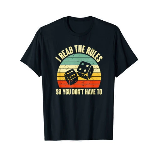 Legendary Board Gamers Clothing Game Night Adults Funny Board Games I Read The Rules T-Shirt