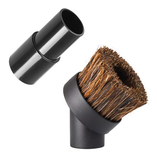 RJMom Vacuum Brush Attachment For Shark Vacuum Attachments - Soft Horse Hair Vacuum Attachment Round Brush With Adapter - To Convert The 1 1/4