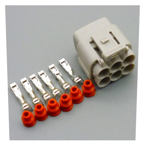 Wmacse 6 Pin 2.2mm Auto Sensor Automotive Waterproof Feamle Male Wire Connector Plug MT090 6180-6771 6187-6561 Compatible with SU~UKI(Size:1sets Female)