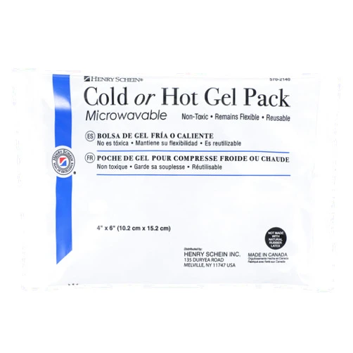 Henry Schein Reusable Hot and Cold Gel Packs, 4