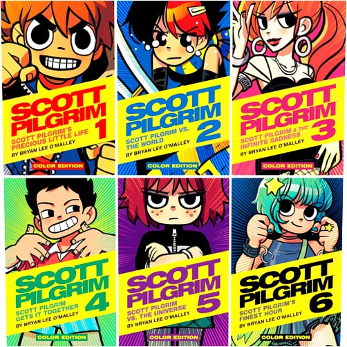 By Bryan Lee O'Malley (Author), 9781620100004 (Author), 9781620100011 (Author), 9781620100035 9781620100028 (Author), 9781620100059 9781620100042 (Author) & 2 more Scott Pilgrim Serise Vol. 1-6, Precious Little Life, Scott Pilgrim vs. the World, Scott Pilgrim & the Infinite Sadness, Scott Pilgrim Gets It Together, Scott Pilgrim vs The Universe, Finest Hour