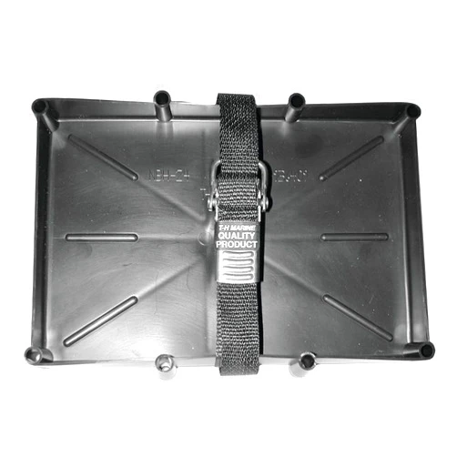 T-H Marine Battery Holder Tray with Stainless Steel Buckle for 31 Series Batteries - Durable Marine & RV Battery Holder with Secure Buckle & Easy Installation, Corrosion Resistant, NMMA Certified