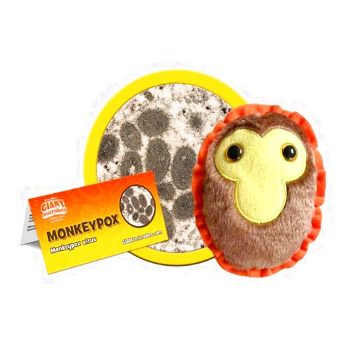 GIANT MICROBES Monkeypox (Mpox) Plush – Learn About Public Health and Biology with This Unique Gift for Scientists, Students, Friends, Educators, Doctors and Other Healthcare Workers