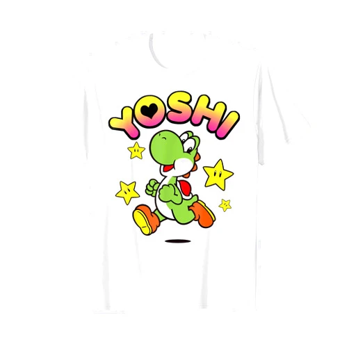 Super Mario Nintendo Super Mario Yoshi Star Power Sprint Graphic T-Shirt T-Shirt