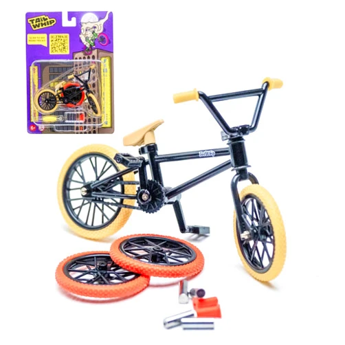 TAILWHIP Finger BMX Finger Bicycle Toy BMX Steel Alloy Finger Bike (Black), 2slot